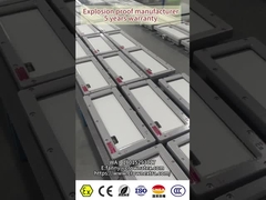 Luz de sinalização de saída à prova de explosão ATEX EAC homologada para ambiente perigoso 180 minutos de emergência