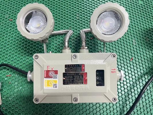 2x3W Luz de emergência LED à prova de fogo ¥ 90lm/W, IP66 para zonas perigosas