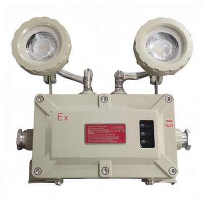 Luz de emergência à prova de chamas certificada ATEX EAC CNEX IP67 2*3Watt Alumínio de grau marinho
