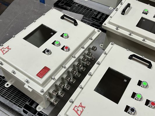 Painel de distribuição de potência à prova de explosão 220V/380V, painel de arranque de bomba, IP65, certificado ATEX/IECEx