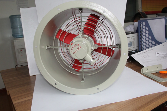 Ventilador axial à prova de explosão industrial. À prova de fogo e anticorrosivo. Várias opções de montagem.