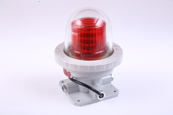 IP66 Luzes de alarme à prova de explosão vermelho com classificação IP IP66 e corrente de espera ≤ 50 mA