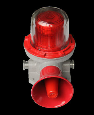 Lifetime 50000 Hours Explosion Proof Alarm Lights 24VDC Input Voltage 120 to 180DB Decibel Level for Hazardous Area Safety