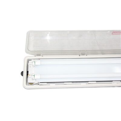 Luminária Fluorescente à Prova de Explosão em GRP Plástico Integral, Apresentando Nível de Proteção IP66 WF2 e Amplo Ângulo de Feixe de 120 a 140 Graus para Segurança