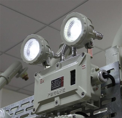 2*4,5w farol duplo de emergência de parede montado ATEX LED luz à prova de explosão luz de emergência para o local perigoso