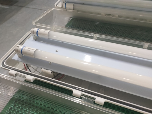 Material GRP de alta resistência 600 mm Lâmpada fluorescente anti-explosiva de luz linear à prova de explosão para segurança industrial