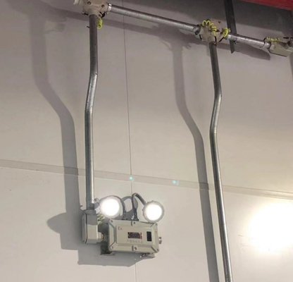 Montado na parede 220v cabeças duplas 90 min tempo de emergência 20 * 3w prova de explosão LED luz de emergência de incêndio