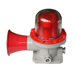 Alarme de luz LED à prova de explosão e à prova de água Alarme audível e visual 5-40W 180DB com 150 vezes/min