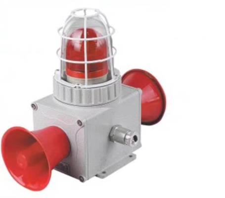 Alarmes auditivos e visuais à prova de explosão de alumínio, com fonte LED, adequados para as zonas 1, 2 e 21,22