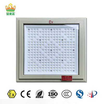 Luz LED à prova de explosão ao ar livre 18 * 18 polegadas Quadrado Forma 100-250w Luz da estação de gasolina