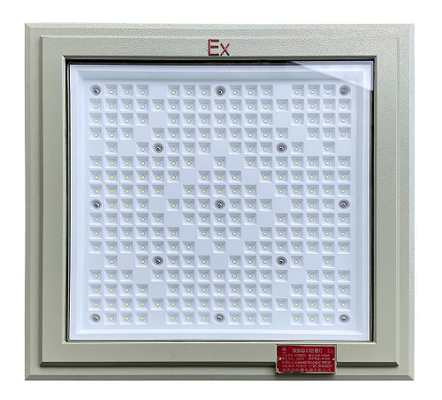 Luz LED à prova de explosão ao ar livre 18 * 18 polegadas Quadrado Forma 100-250w Luz da estação de gasolina
