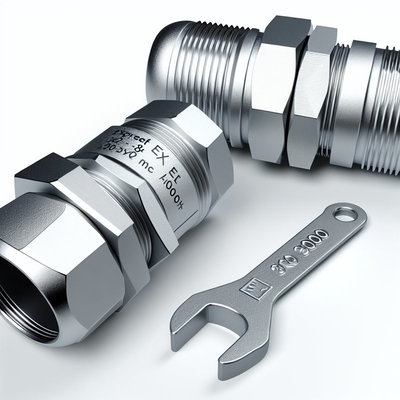 10-14mm Ex Proof Cable Gland com armadura de fio único e superfície lisa CE ROHS ISO9001 Certificado