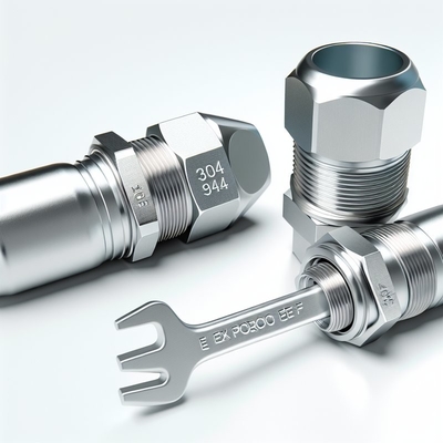 10-14mm Ex Proof Cable Gland com armadura de fio único e superfície lisa CE ROHS ISO9001 Certificado