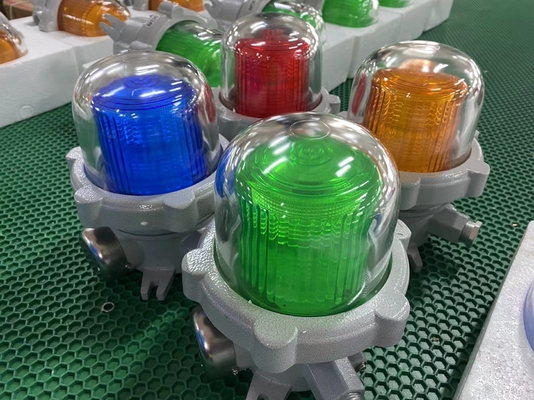 Venda Quente 5-40w lâmpadas de aviso iluminar emergências 120-180db prova de explosão alarmes auditivos e visuais