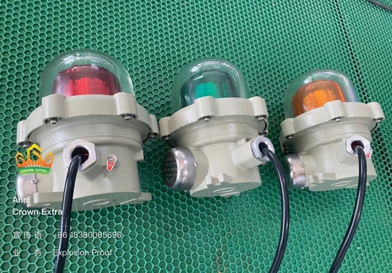 Lâmpadas de alarme à prova de explosão de 120-180 dB para instalações de processamento químico