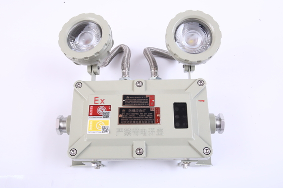 Luz de emergência LED 2X3W à prova de chama CE