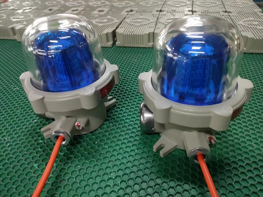 120-180db Luz de alarme de áudio à prova de explosão vermelha com 150 vezes/min piscando