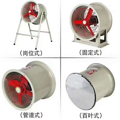 2000 m3/h 1450 r/m Ventilador axial à prova de explosão com diâmetro de 250 mm para ambientes perigosos de explosão