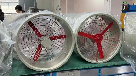 Ventilador axial resistente a explosões 90-1500W para plataformas de perfuração