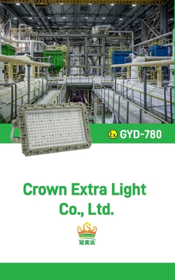 ATEX IECEx RoHS CNEX 150W Luz LED à prova de explosão para iluminação industrial 5 anos de garantia