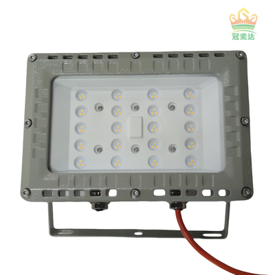 ATEX IECEx RoHS ISO9001 50W Luz de inundação LED à prova de explosão para instalações de resíduos perigosos