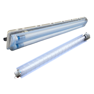 Instalação de iluminação fluorescente linear à prova de fogo - IP66 - resistente à corrosão 54watt