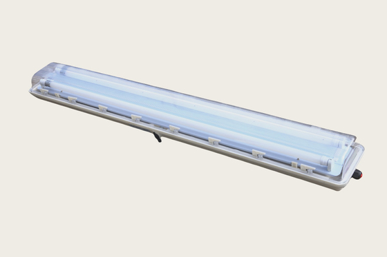 Lâmpada de luz fluorescente resistente a explosões ATEX plástico inteiro ((GRP) Lâmpada WF2 IP66 para Div 1 área perigosa 36W