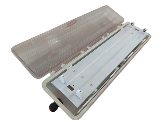 Lâmpada fluorescente LED à prova de chama Ex d ATEX IECEx classificada IP66 para áreas perigosas 53W 100lm/w