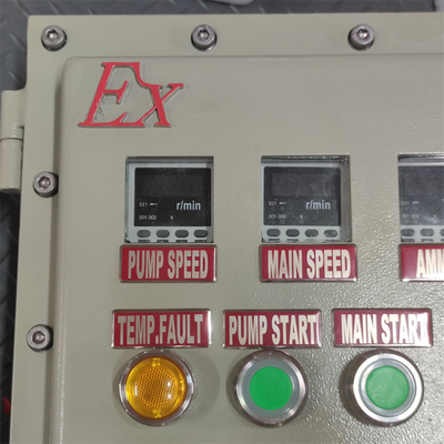 ATEX CNEX classificado Ex d Revestimento de caixa de painel ignífugo IP66 WF2 para área perigosa com entrada de cabo personalizada 295Vac