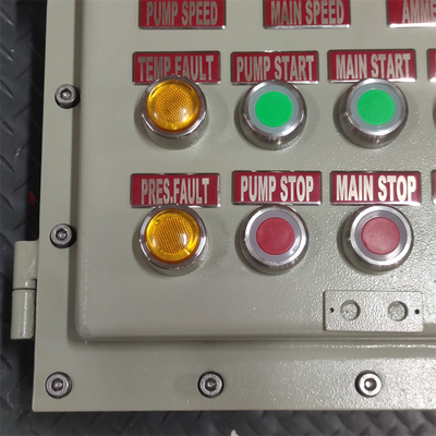 ATEX CNEX classificado Ex d Revestimento de caixa de painel ignífugo IP66 WF2 para área perigosa com entrada de cabo personalizada 295Vac