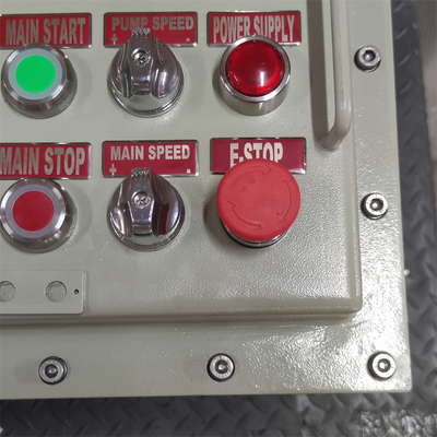 ATEX CNEX classificado Ex d Revestimento de caixa de painel ignífugo IP66 WF2 para área perigosa com entrada de cabo personalizada 295Vac