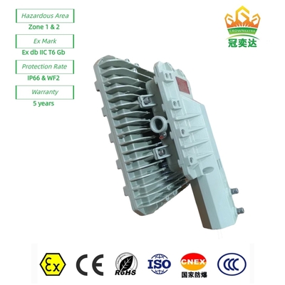 Lâmpadas de LED de rua com prova de excesso de luz ATEX WF2 IP66 CREE para zona 1 Campo petrolífero/marinho 180lm/w 295≤V