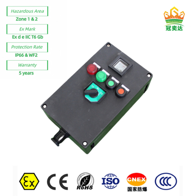 Exproof Fireproof ATEX Estação de controlo para iluminação industrial petroquímica Suspensão vertical 380Vac
