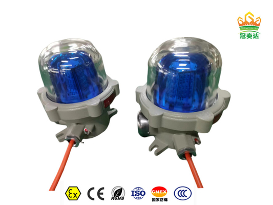 Área 1 2 Alarme à prova de explosão Lâmpada visual acústica de luz ATEX IP66 WF2 OEM Disponível 40Watt