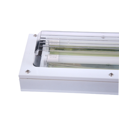 Exproof ATEX Luz linear fluorescente ignífugo resistente ao pó/à água para a zona de perigo 1 2 Óleo gasoso 100lm/watt