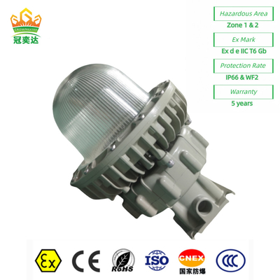 Segurança Iluminação LED à prova de excesso teto de baía alta IP66 WF2 para zona de petróleo e gás 1 3000lm 95~295VAC