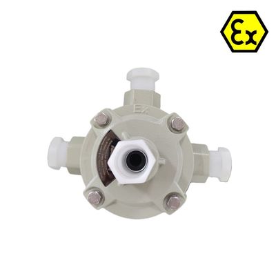 Caixa de junção à prova de explosão ATEX que assegura ligações eléctricas seguras em ambientes perigosos