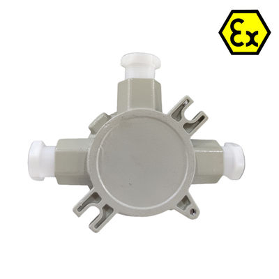 Caixa de junção à prova de explosão ATEX que assegura ligações eléctricas seguras em ambientes perigosos