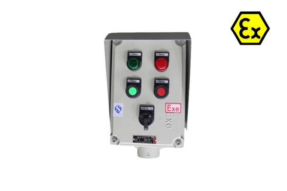 ATEX Segurança Estação de controlo à prova de fogo Caixas de controlo eléctricas à prova de fogo 220/380Vac G1/2&quot;,G3/4&quot;,G1,G1.1/4&quot;,G1.1/2&quot;,G2