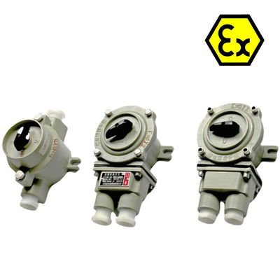 Interruptor à prova de explosão de alumínio de grau marinho 10A Corrente 50/60HZ Tensão para aplicações industriais