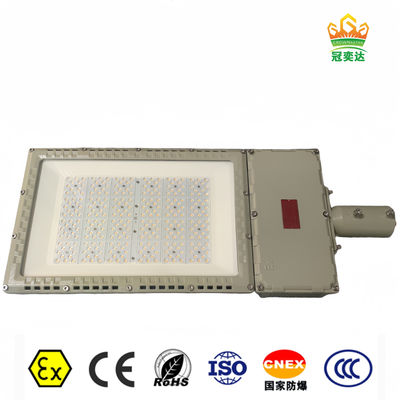 IP66 WF2 Luz de rua LED à prova de explosão 100w 120w 150w 200w 240w ATEX AC100-277V Luz de inundação à prova de explosão LED para iluminação rodoviária