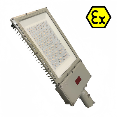 Lâmpada de rua LED à prova de explosão com certificação RoHS IP66 Impermeável para zonas perigosas de óleo, gás e produtos químicos CRI Ra≥80