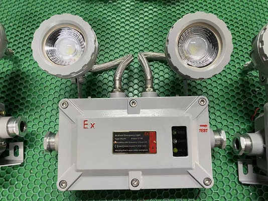 Luz de emergência ignífuga de liga de alumínio 2x3W