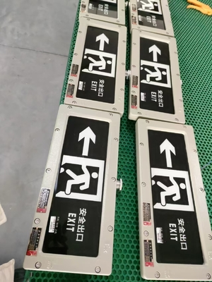 4500-6500K Lâmpada de saída à prova de chamas de emergência 2*3Watt 220VAC 24/36VDC Montada na parede/no teto