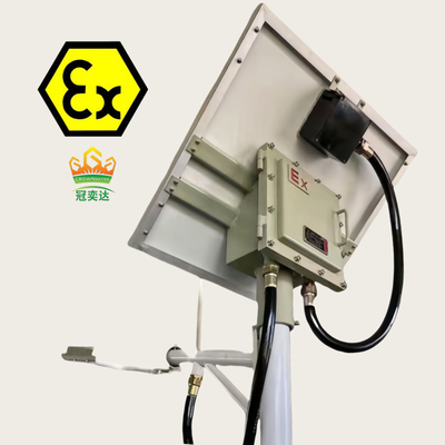 Lâmpada de rua solar à prova de explosão Atex IECEx homologada WF2 IP66 100 Watt 140lm