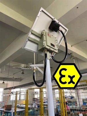 Instalação de iluminação solar LED à prova de explosão WF2 IP66 sobre a resistência à corrente