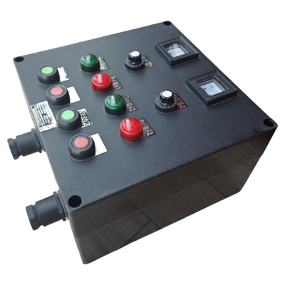 Estação de controlo à prova de explosão de 220 V ATEX homologada GRP Anti-corrosão IP66 WF2 Instalação vertical suspensa para ambiente perigoso Zona1 Zona2
