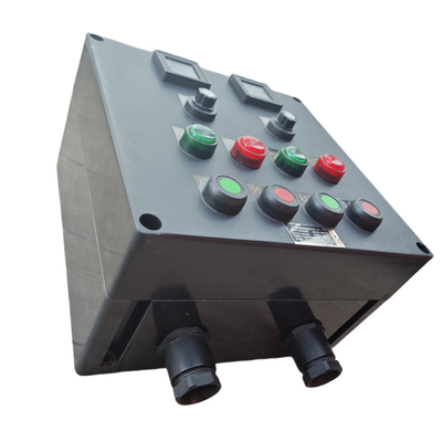 Estação de controlo GRP de 380V ignífugo ignífugo ignífugo CNEX ATEX homologada Entrada de cabo personalizável de plástico integral para a Zona Onshore Offshore1 Zona2