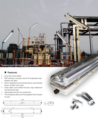 IP66 Explosion Proof Fluorescent Lighting with ATEX/IECEx | Ceiling, Wall & Pendant Mount for Hazardous Sites
