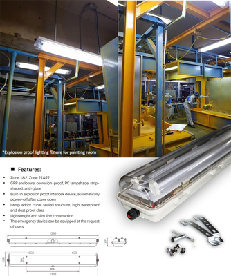 Lâmpada LED tubular T5 T8 de 36 polegadas, regulável, economizadora de energia, à prova de chamas, 6000K, para aplicações versáteis